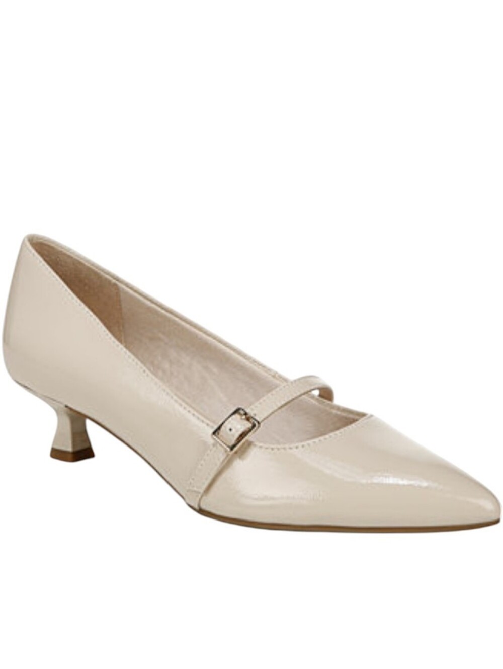 Life Stride Soft System Madelyn Almond Milk Pointy Toe Kitten Heel Pumps 9 Wide